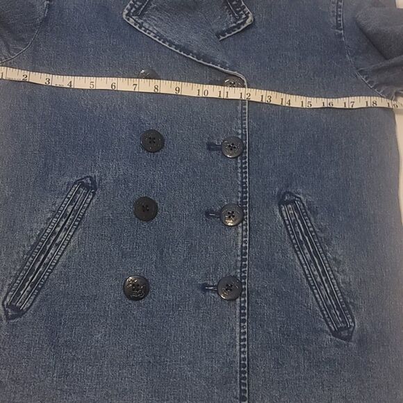Lauren Ralph lauren jeans and co double-breasted denim size s petite - Picture 9 of 12